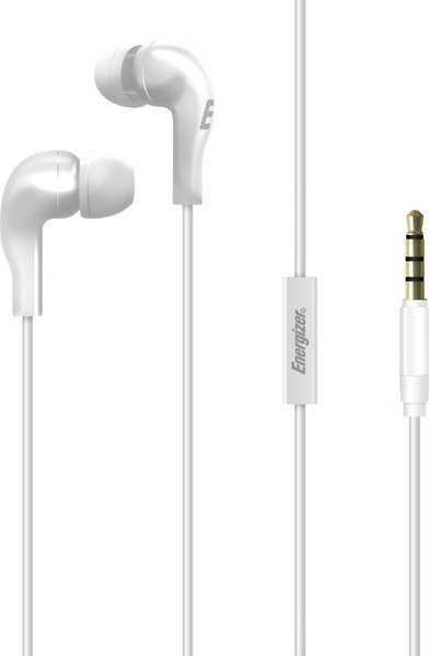 Wired headphones 3,5 mm jack white austiņas