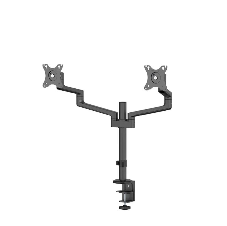 NEOMOUNTS SCREEN DESK MOUNT FOR TWO SCREENS, BLACK (CLAMP+GROMMET) TV stiprinājums