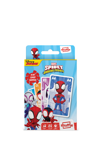 Game Shuffle Fun 4w1 Marvel Spidey puzle, puzzle