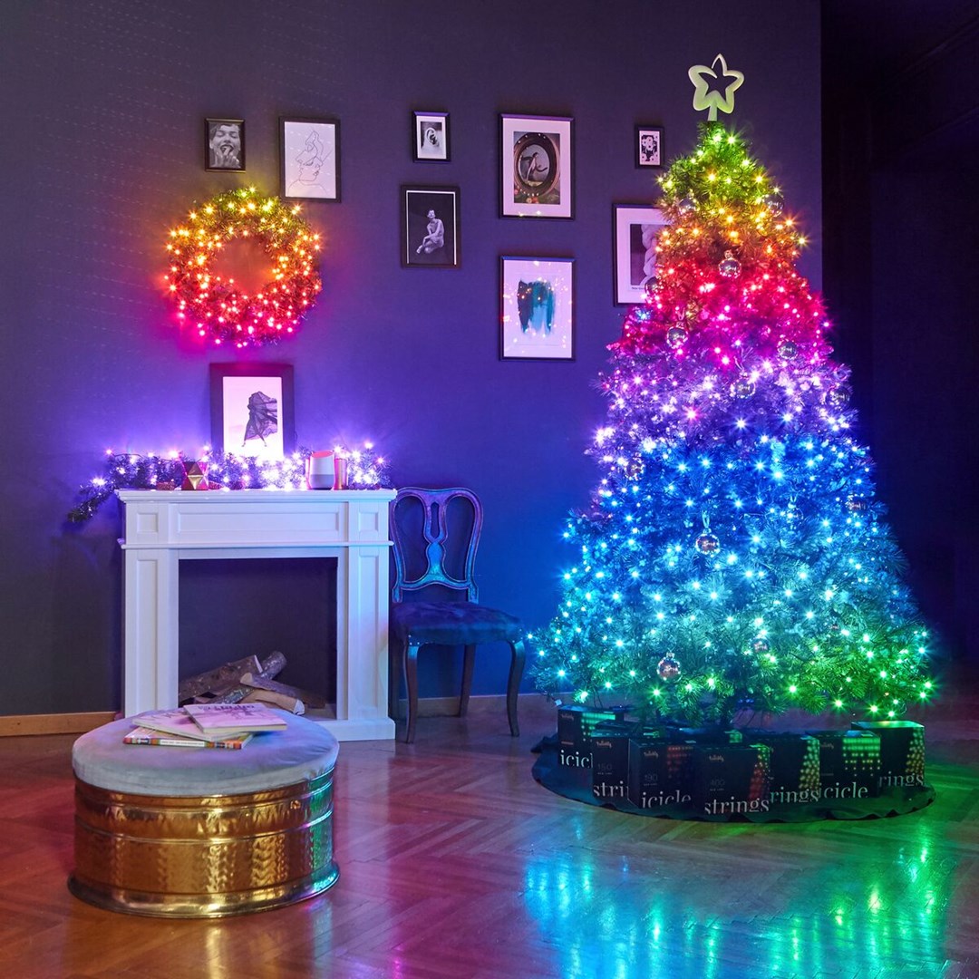 TWINKLY Strings 600 (TWS600STP-BEU) Smart Christmas tree lights 600 LED RGB 48 m Ziemassvētku lampiņas