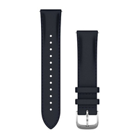 Garmin Acc, vivomove, Luxe, 20mm,  Leather, Silver, Navy  753759243630 navigācijas piederumi