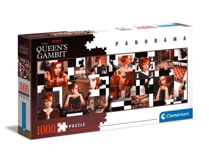 Clementoni Puzzle 1000 pieces panorama Queen's Gambit. Queen's Gambit. Netflix 39696 puzle, puzzle