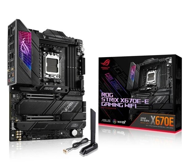 Motherboard ROG STRIX X670E-E GAMING WIFI pamatplate, mātesplate