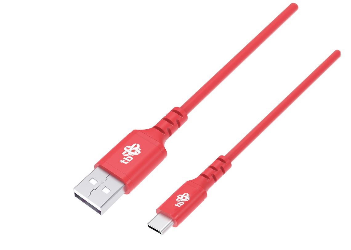 USB C Cable 1m red AKTBXKUCMISI10R (5902002131698) USB kabelis