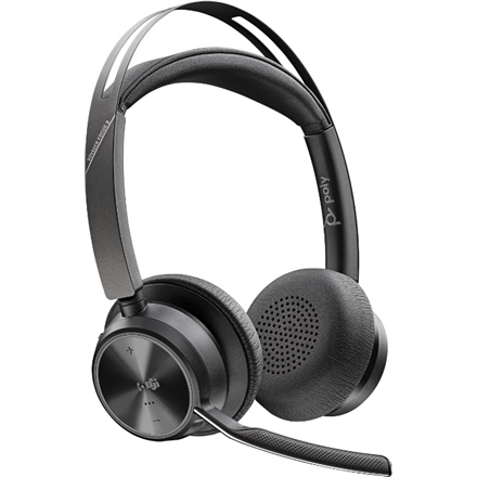 Poly Voyager Focus 2 UC Stereo Headset On-Ear (USB-A, Bluetooth, kabellos, Microsoft-Teams) austiņas