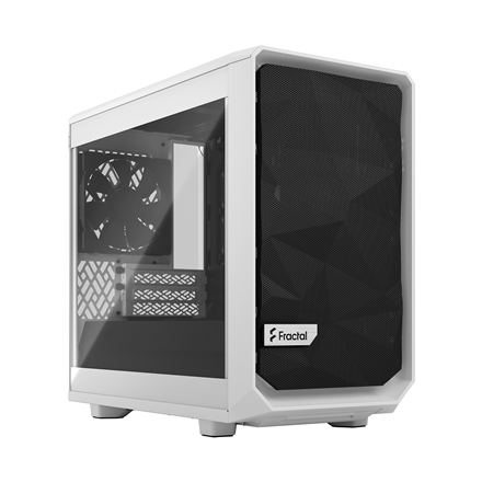 Fractal Design Meshify 2 Nano White TG clear tint,  ITX, Power supply included No Datora korpuss