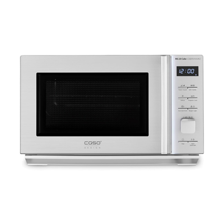 Caso | MG 20 Cube | Microwave Oven with Grill | Free standing | L | 800 W | Grill | Silver 03325 (4038437033250) Mikroviļņu krāsns