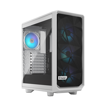 Fractal Design Meshify 2 Compact RGB White TG Clear, Mid-Tower, Power supply included No Datora korpuss