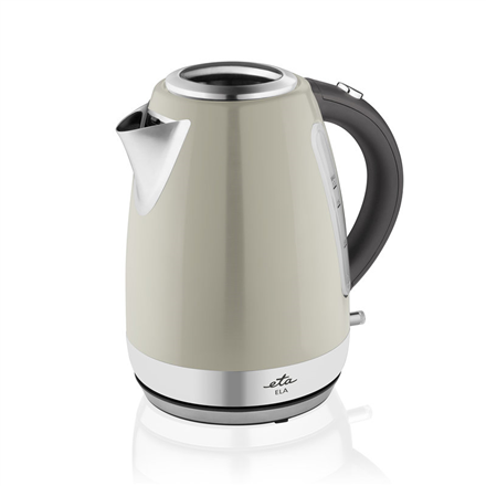 ETA Kettle Ela  Standard, Stainless steel, Cream, 2100 W, 360° rotational base, 1.7 L 8590393255986 Elektriskā Tējkanna