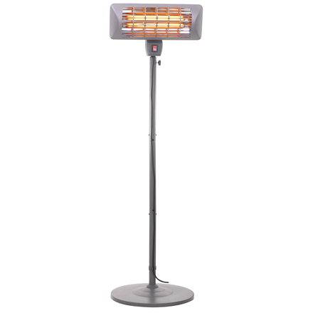 Camry Standing Heater CR 7737 Patio heater, 2000 W, Number of power levels 2, Suitable for rooms up to 14 m, Grey