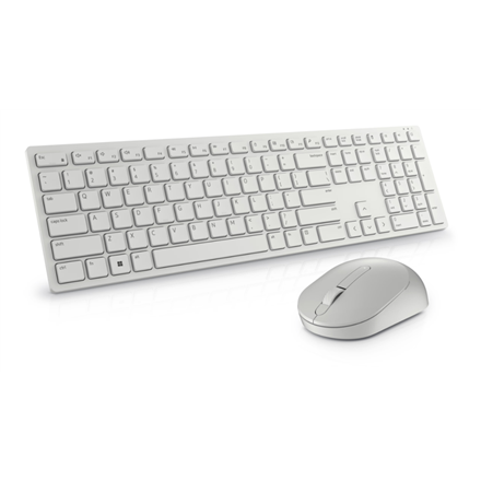Dell KM5221W Wireless Mouse + Keyboard Set, white klaviatūra