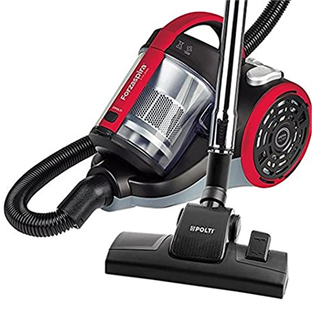 Polti Vacuum cleaner Forzaspira C110_Plus Bagless, Dry cleaning, Power 800 W, Dust capacity 2 L, 80 dB, Black/Red 8007411011580 Putekļu sūcējs