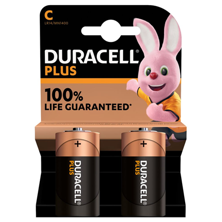 Duracell C/LR14, Alkaline Plus Power MN1400, 2 pc(s) Baterija