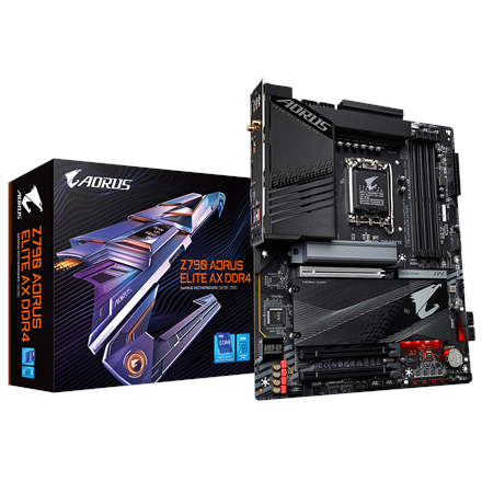 Gigabyte Z790 A ELITE AX DDR4 1.0 M/B Processor family Intel, Processor socket  LGA1700, DDR4 DIMM, Memory slots 4, Supported hard disk driv pamatplate, mātesplate