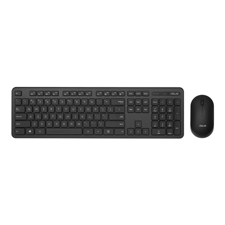 Asus Keyboard and Mouse Set CW100 Keyboard and Mouse Set,  Wireless, Mouse included, Batteries included, UI, Black klaviatūra