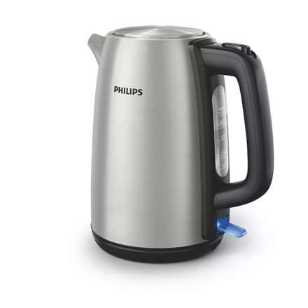 Philips kettle HD9351 / 90 1,7L silver / black Elektriskā Tējkanna