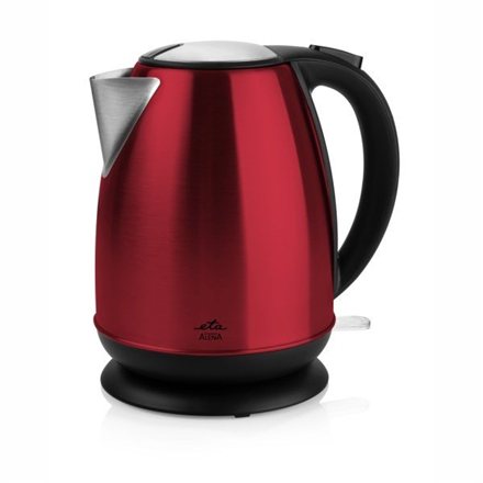 ETA Kettle 359090010 ALENA Standard, Stainless steel, RED, 2200 W, 1.7 L, 360° rotational base Virtuves piederumi