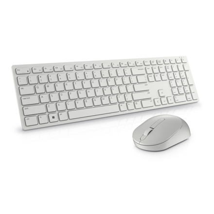 Dell Keyboard and Mouse KM5221W Pro Wireless, RU, 2.4 GHz, White klaviatūra