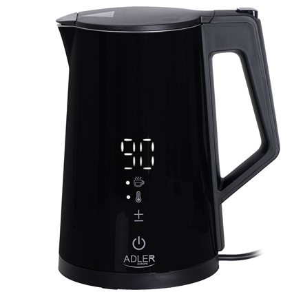 Electric kettle ADLER AD 1345B black Elektriskā Tējkanna