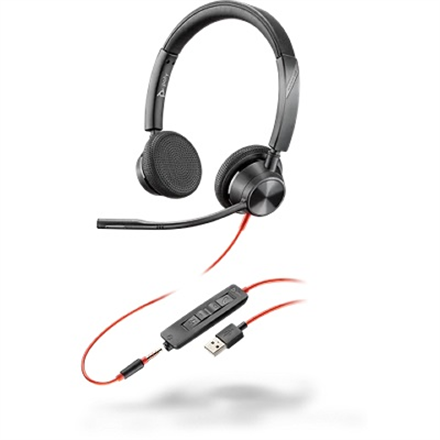 Poly Blackwire 3325 - Microsoft Teams - headset austiņas