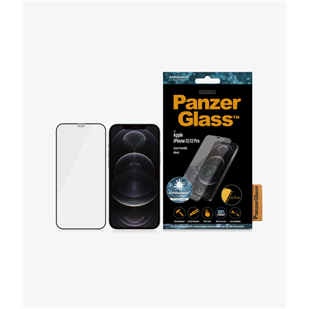 PanzerGlass Apple iPhone 12/12 Pro Edge-to-Edge Anti-Bacterial aksesuārs mobilajiem telefoniem