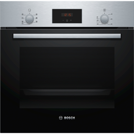Bosch Oven HBF113BR1S 66 L, Built in, Mechanical, Electronic, Height 59.5 cm, Width 59.4 cm, Stainless steel Cepeškrāsns