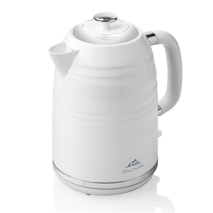 ETA Kettle ETA260590020 Duna Electric, 2200 W, 1.7 L, Plastic, 360 degrees  rotational base, White Elektriskā Tējkanna