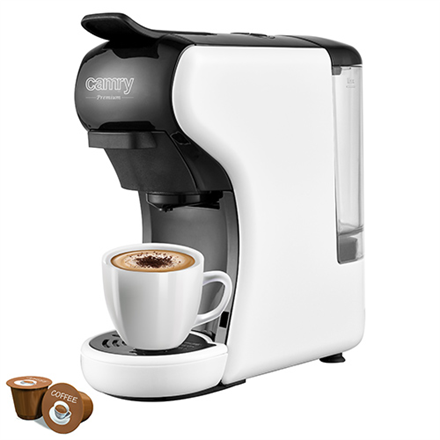 Camry Multi-capsule Espresso machine CR 4414 Pump pressure 19 bar, Ground/Capsule, 1450 W, White/Black Kafijas automāts