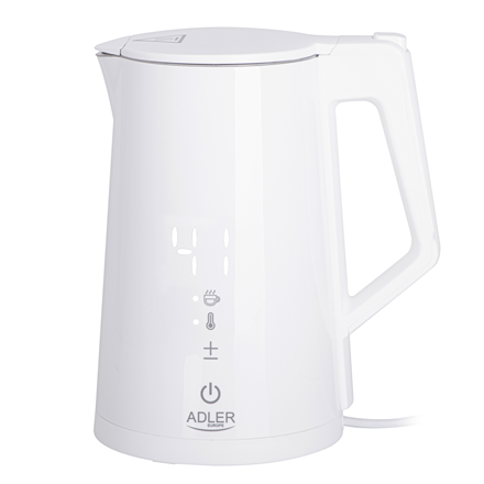 ADLER AD 1345W ELECTRIC KETTLE WHITE Elektriskā Tējkanna