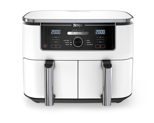 Ninja AF400EU Double 9.5 L Stand-alone 2470 W Hot air fryer White ritēšanas iekārta