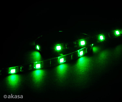 Akasa Vegas M LED-Strip, 15 LEDs, 50 cm - grun apgaismes ķermenis