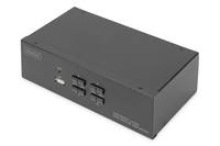 DIGITUS KVM-Switch 4-Port Dual-Display,4K, Display-Port USB centrmezgli