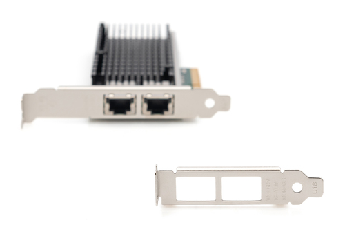 Digitus 10Gbps Dual Port Ethernet Server adapter PCIe X8, Intel X540 BT2 DN-10163 datortīklu aksesuārs