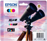 Epson Multipack 4-colours 502 XL Black kārtridžs