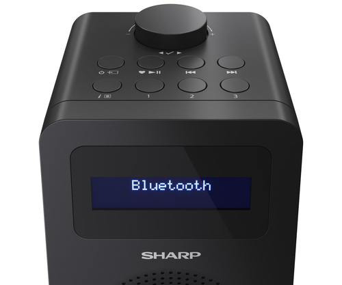 Sharp DR-430(BK) Digital Radio, FM/DAB/DAB+, Bluetooth 5.0, Midnight Black radio, radiopulksteņi