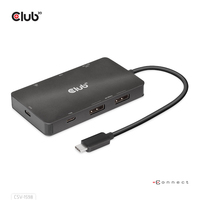 Club3D USB-7-in1-HUB USB-C > 2xDP/2xUSB/2xUSB-C/RJ45 100W retail USB centrmezgli