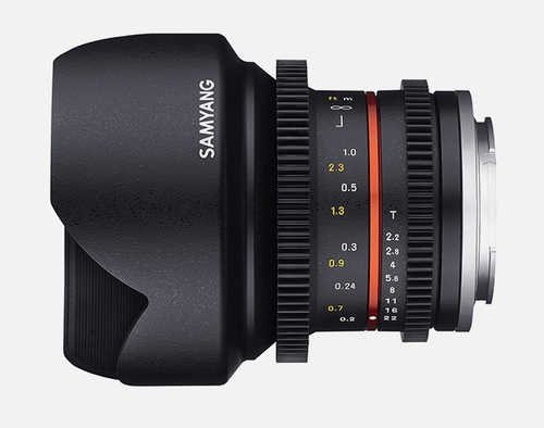 Obiektyw Samyang 12mm T2.2 CINE Sony E black (F1420506101) foto objektīvs
