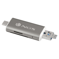 NGS ALLYREADER Kartenleser USB/Micro-USB Grau - Weiß (ALLYREADER) 8435430608403 karšu lasītājs