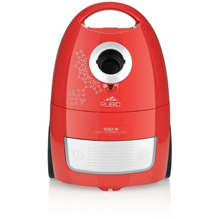 ETA Rubio Vacuum Cleaner ETA049190010 Bagged, Red, 850 W, 2 L, B, A, D, D, 79 dB, HEPA filtration system, 230 V 8590393258468 Putekļu sūcējs