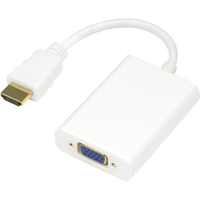 Deltaco HDMI-VGA8 video cable adapter White 0734000467785