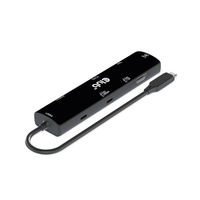 Club3D USB4 6-in1-HUB USB-C > HDMI/2xUSB/2xUSB-C/RJ45 100W retail USB centrmezgli