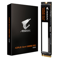 SSD GBT AORUS 5000E M.2 500GB PCIe Gen4x4 2280 SSD disks