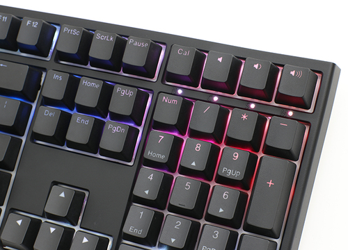 Ducky ONE 2 Backlit PBT Gaming Tastatur, MX-Brown, RGB LED - schwarz klaviatūra