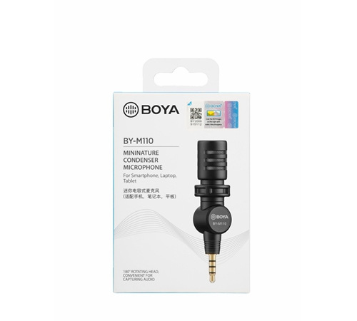 Boya plug and play microphone -for smartphone, laptop, tablet Mikrofons