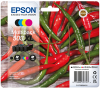 Epson 503 'Chilischoten' Tinte Multipack 4-Farbig XL mit RF/AM Tag kārtridžs