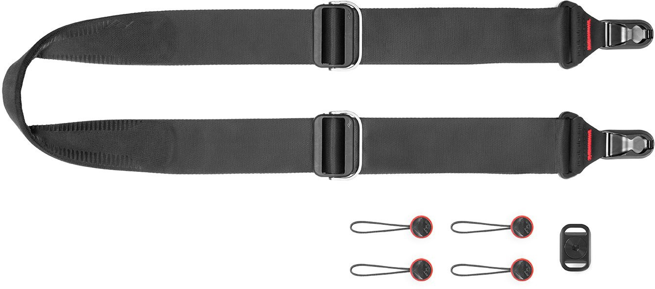 Peak Design Neck Strap SLIDE BLACK v3 black foto, video aksesuāri