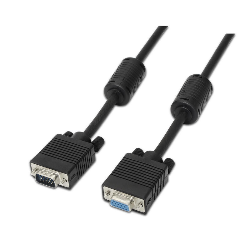 AISENS A113-0078 VGA-Kabel 1,8 m VGA (D-Sub) Schwarz (A113-0078) 8436574700770 kabelis video, audio