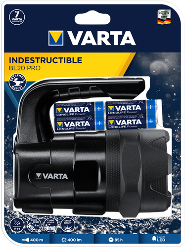 Varta Indestructible BL20 Pro, LED light (black) kabatas lukturis