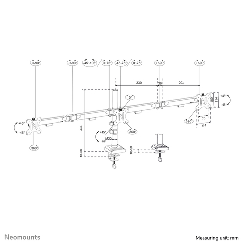 Ramie do monitora DS60-600BL3
