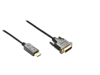 Good Connections - Anschlusskabel - Display Port (M) - DVI-I 24+1 (M) - 5 m - schwarz (DP-DVI5) 4014619246885